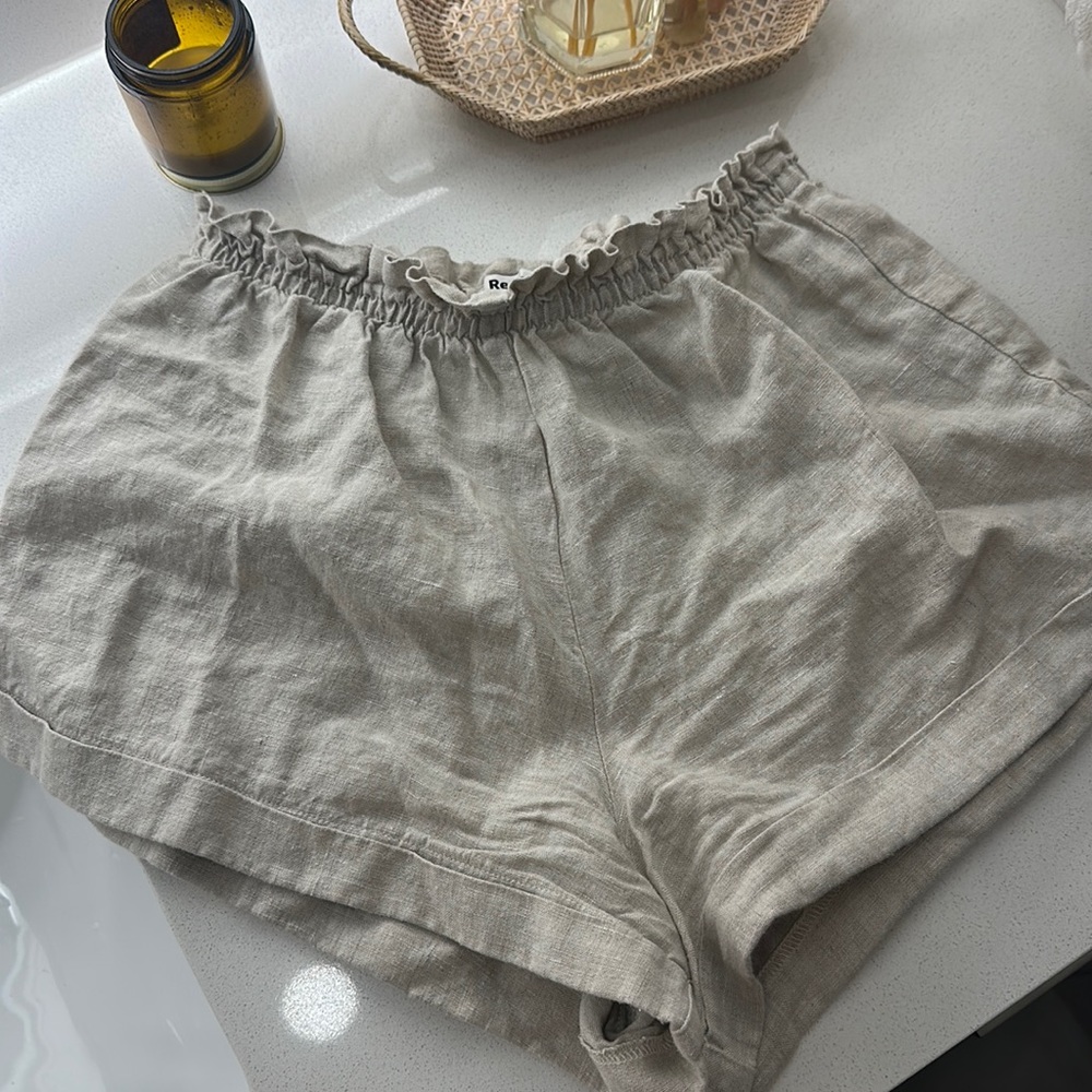 Reformation linen shorts